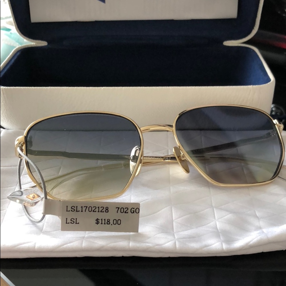 Le Specs Luxe Ottoman Slate Sunglasses NWT